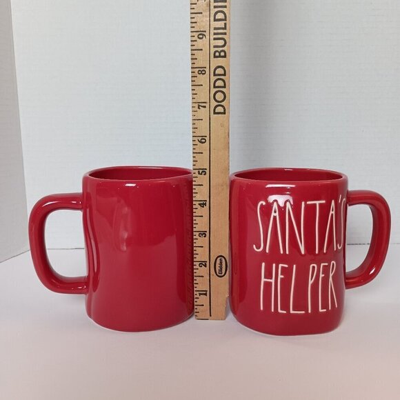 Rae Dunn Artisan Collection Christmas Items Santa Cups, Cocoa Jar, Cookie Plate - Picture 7 of 16